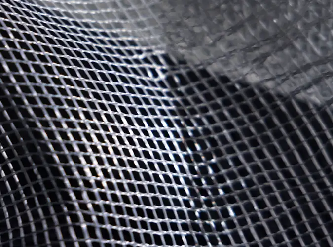 close shot of a Woven Scrim