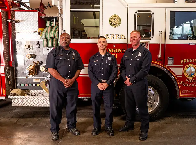 San Francisco Fire Department in the station