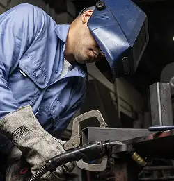 worker with Molten Metals and Welding