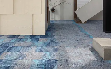 Modern concrete public space on carpet from the Moments in Time collection