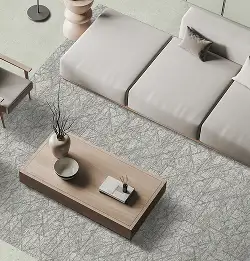 seating area with Milliken carpet tiles