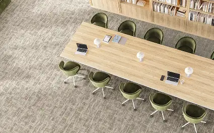 top view of library with carpet from the free space collection