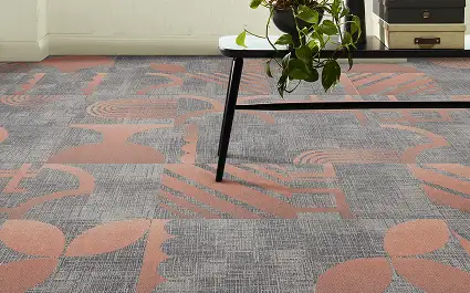 Close up of organic carpet from the Pattern Play collection