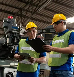 workers wearing safety gear