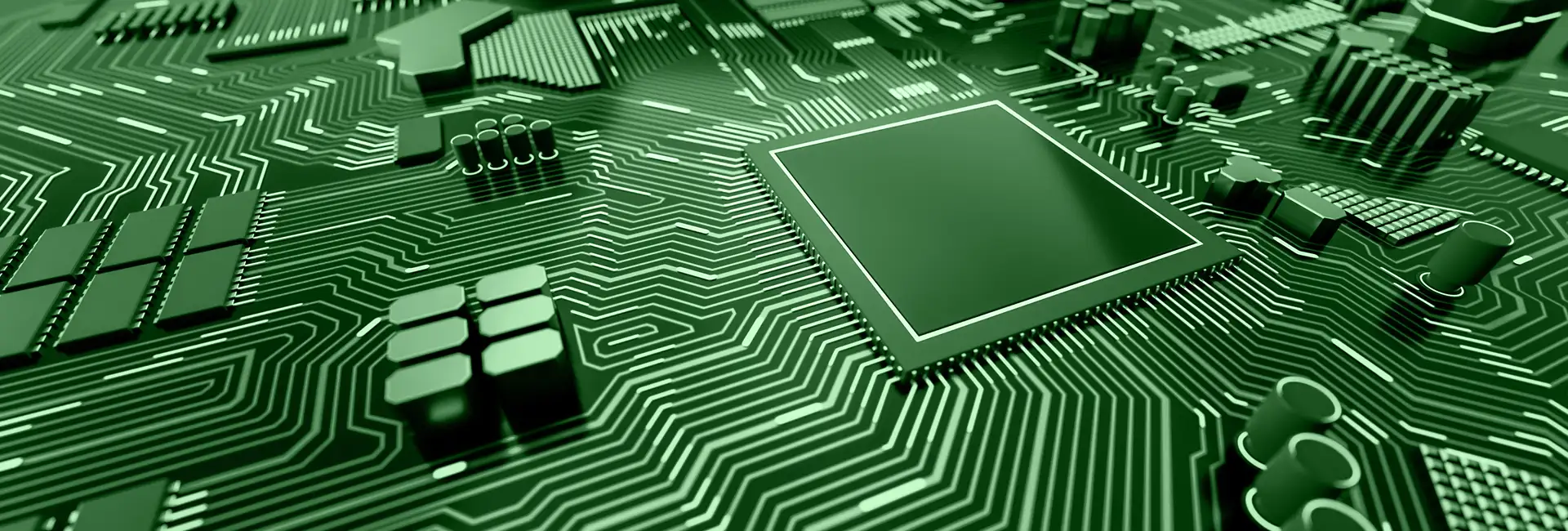 detailed shot of a omputer processor board