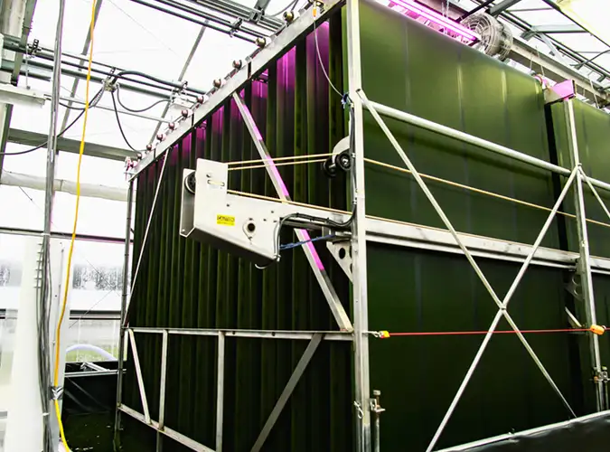 large machine highlighting Custom belt backing