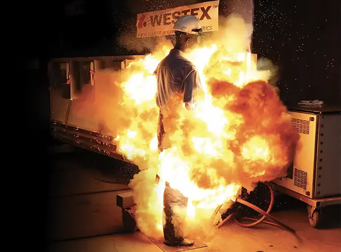 Test of Milliken Flame Resistant Fabrics- Flame Resist Uniforms