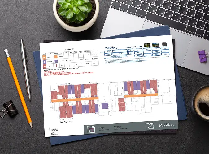 project seaming diagram created by VisionLab