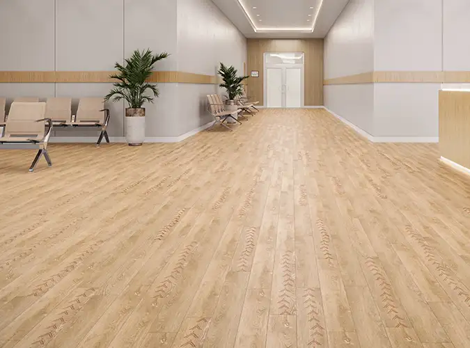 meidal waiting room with NIBI LVT