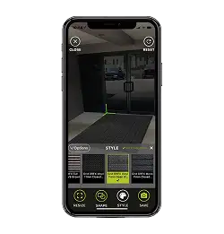  OBEX In Your Space application shown on phone