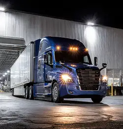 18 wheel truck at loading dock