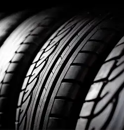 close up of tires with variations of tread