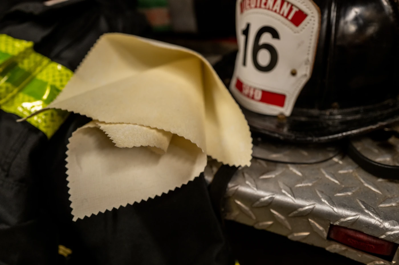 Fire Helmet and a firefighting fabric