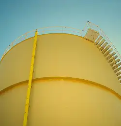 large yellow exterior tank