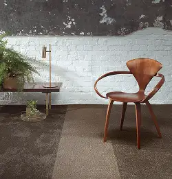 rustic wall in an interior space with PVC-Free flooring