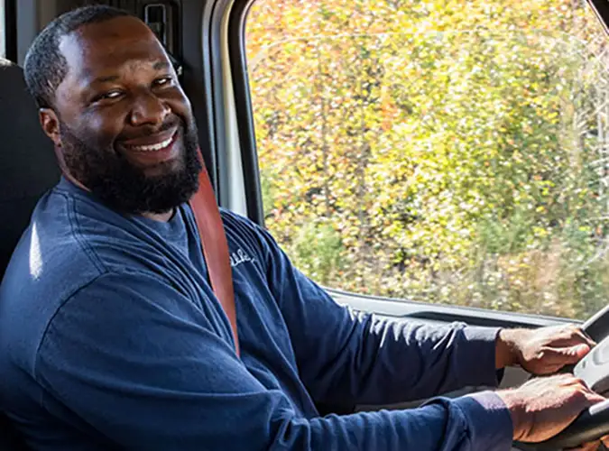 milliken truck driver in cab