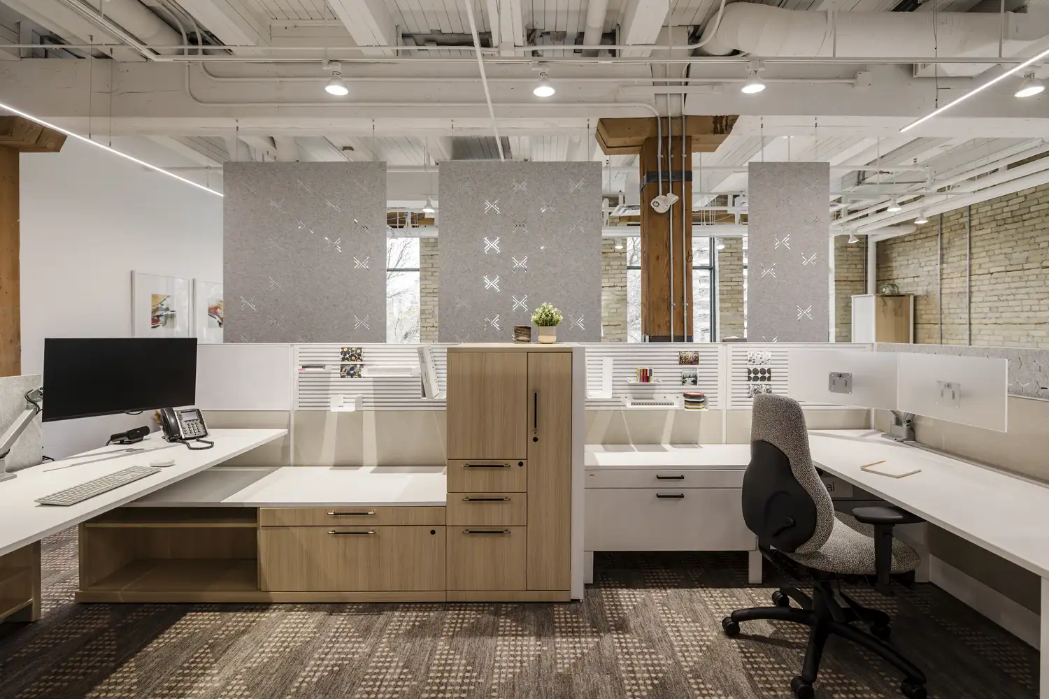 modern office with carpet from the Nibi collection