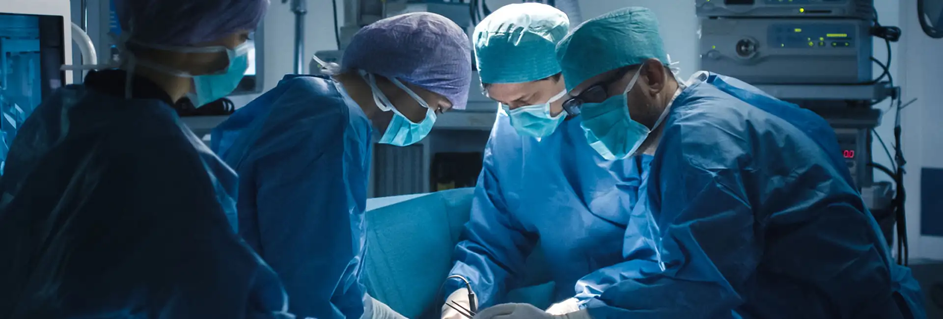 Healthcare professionals in surgery