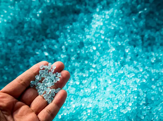 hand holding light blue Viscosity Modifiers