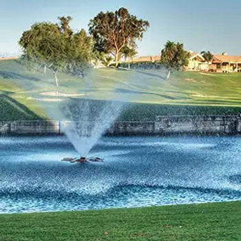 blue pond using Mirage colorant