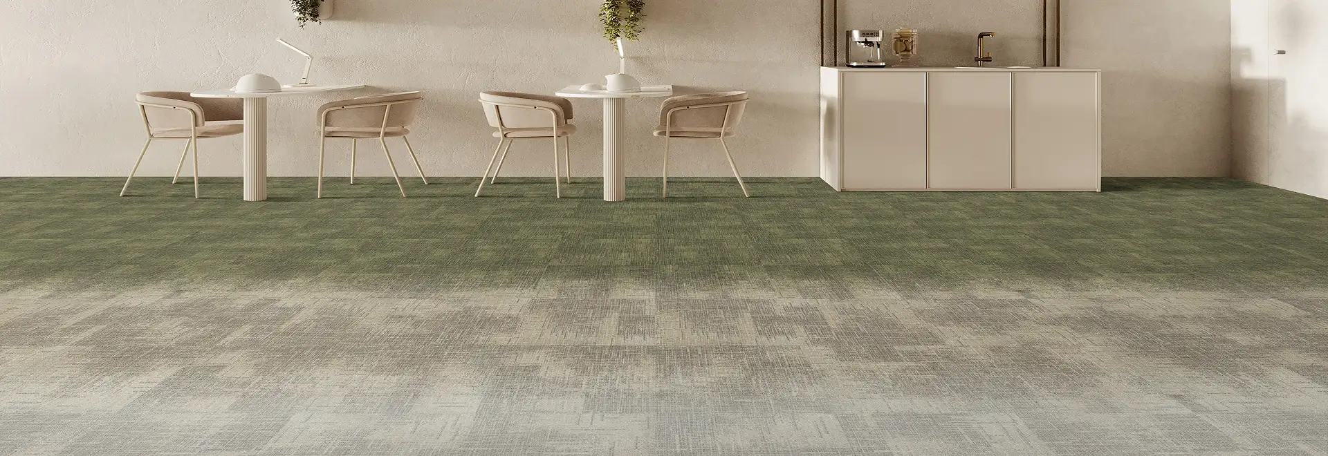 seating area with hombre carpet tile