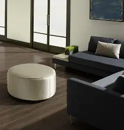 Seating area with Fortified Foundations LVT flooring