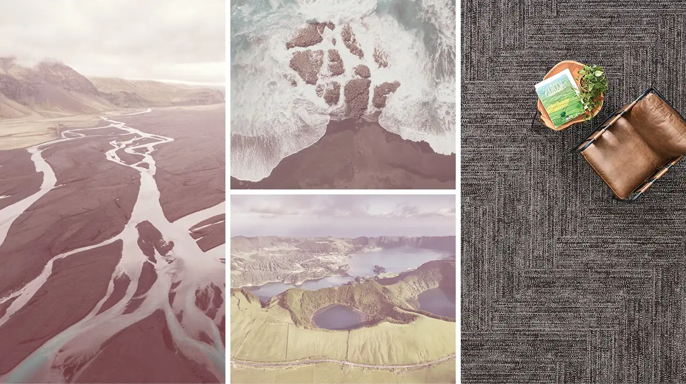 Ignited Earth layers of land images