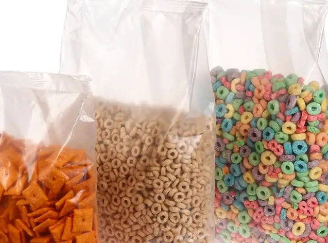 two unopened cereal bags full of cereal 