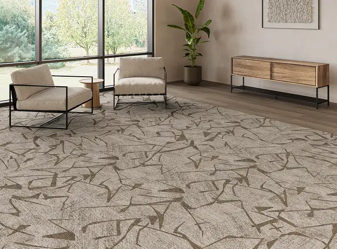 seating area with crosscurrent flooring