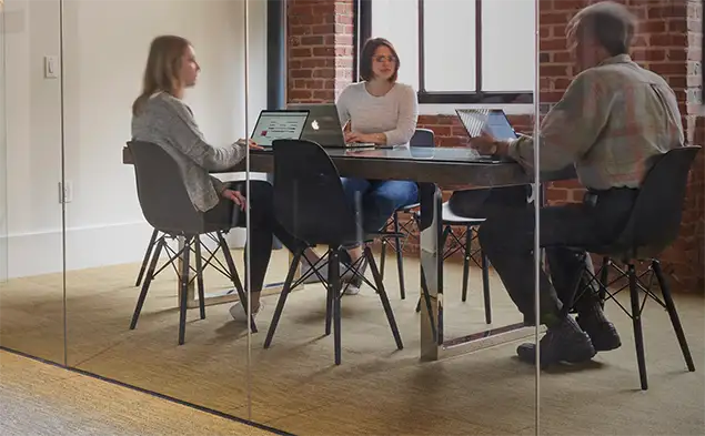 group in conference room