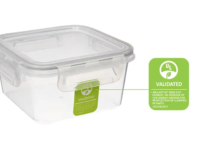 photo of container using Millad NX 8000 eco