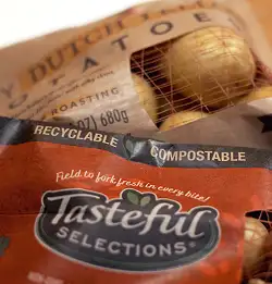 potatoes in Sustainable Packaging