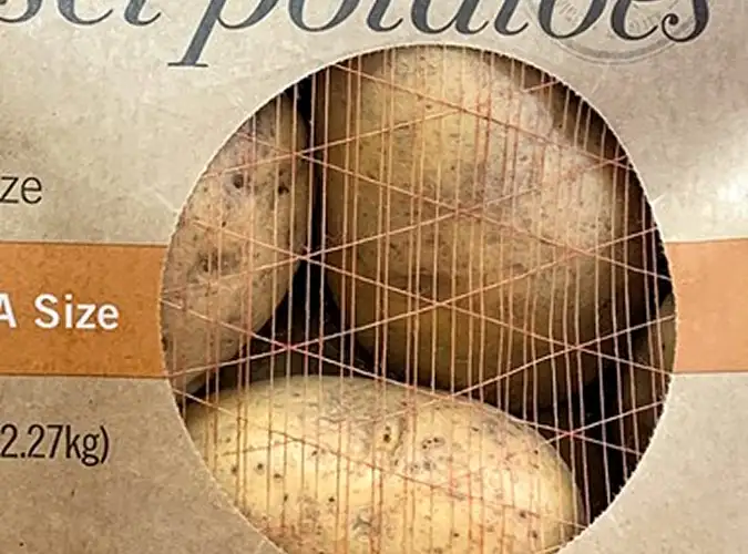 potatoe bag showing custom scrim mesh