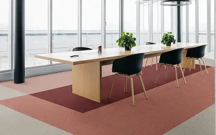 Conference area on carpet tile from the Glasshouse collection
