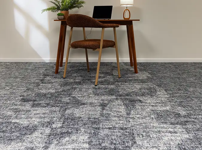 chair and desk on Quite Statement carpet tile