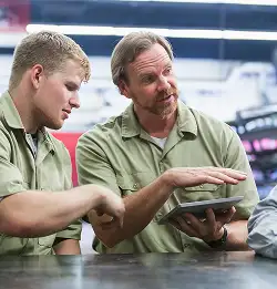 two people talking about a plan