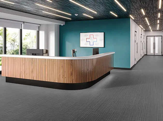 Medical facality with Lost Signal LVT flooring