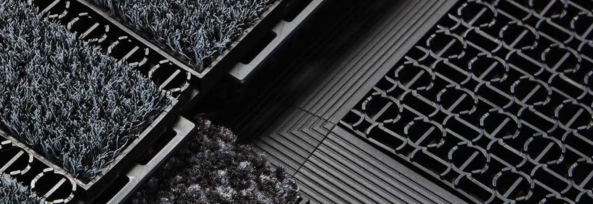 close shot of OBEX entrance flooring products