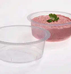 clear food containers using Millad