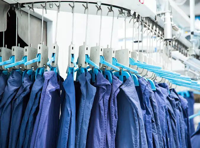 Laundry Service shirst on hangers