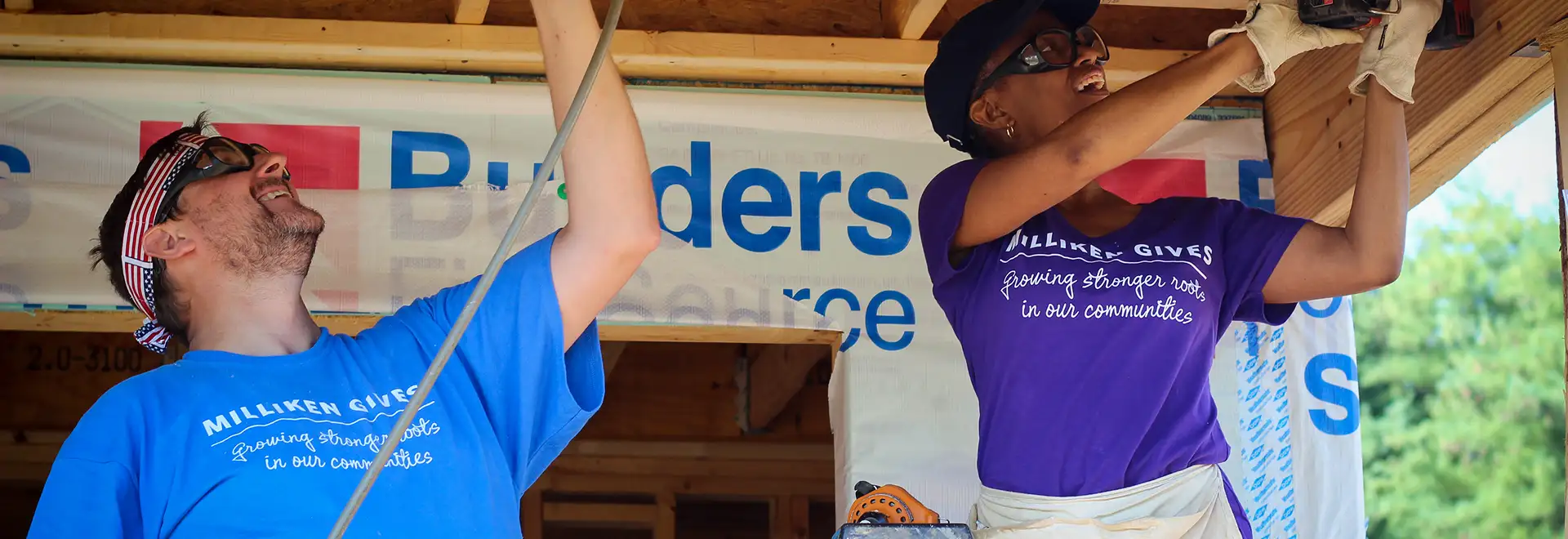 Milliken associates working on house