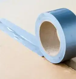 Image of a gray roll of tape