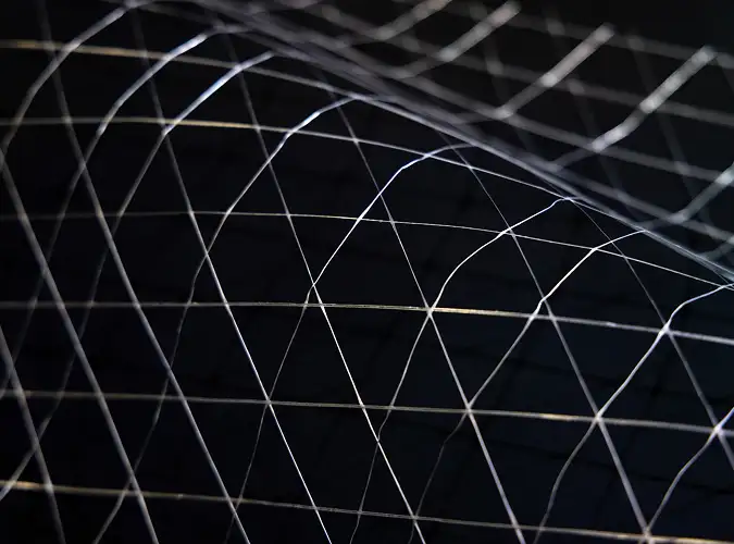 close shot of a Laid Scrim