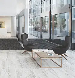 modern public space with Obex Grid flooring