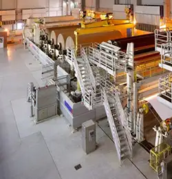 large machines on plant floor