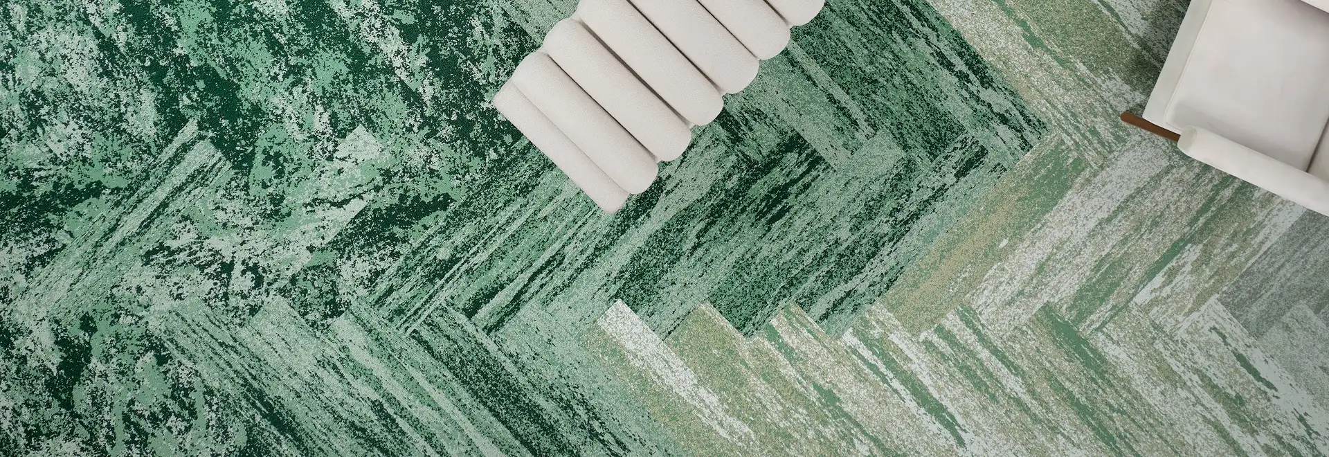 aerial view of carpet from the Salt Lake collection