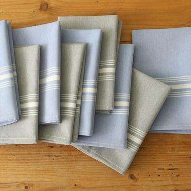 Signature Stripe Chambray Bistro Napkins