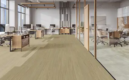Workplace with LVT from the Symmetry collection