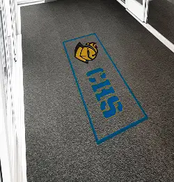 Entryway with logo using Obex Tile
